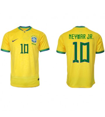 Maillot de foot Brésil Neymar Jr #10 Domicile Monde 2022 Manches Courte